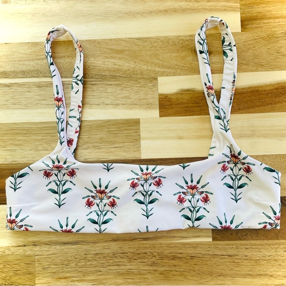 AGUA BY AGUA BENDITA | S / M | Havana Remedios Floral Print Strappy Bikini Top - Picture 5 of 12